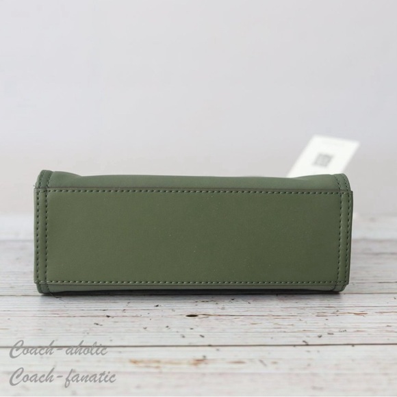 NWT Tory Burch Ella Nylon Mini Tote Crossbody Bag Purse in Palm Leaf Green - Picture 6 of 10